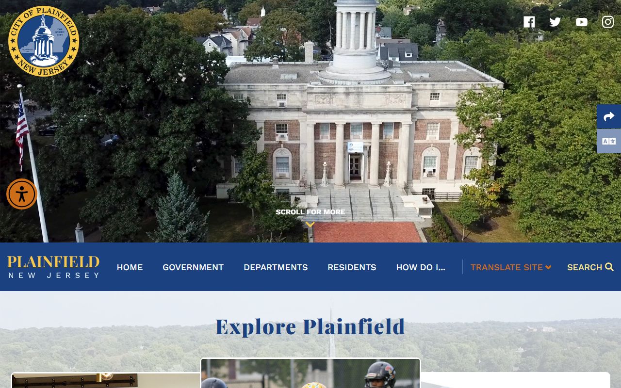 City of Plainfield website phone directory listings