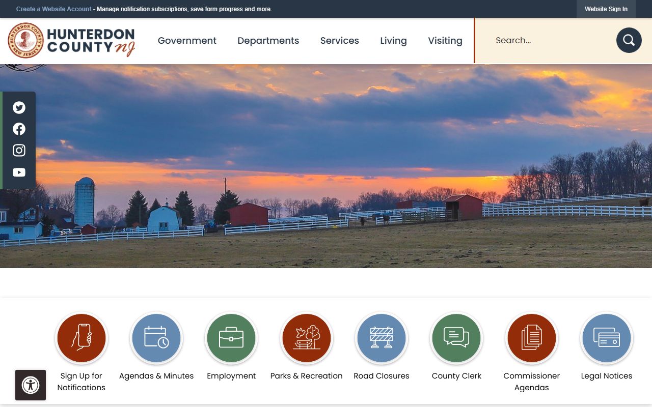 Hunterdon County phone directory government website
